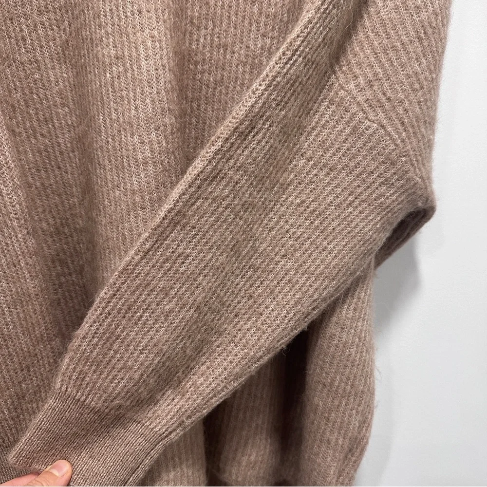 Selected Femme Women's Light Brown Wool Alpaka Blend Turtleneck Sweater size L - Picture 7 of 11